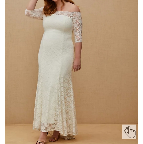 Torrid Size 22 Wedding Dress NWT - Picture 2 of 6